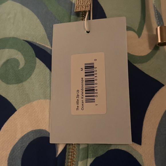 New Hill House The Allie Zip Up Ocean Kaleidoscope Size Medium - Picture 3 of 8